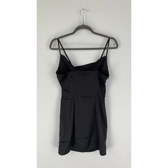 Verdusa Womens Black Sleeveless Cowl Neck Mini Slip Dress Size Medium NWT - Picture 6 of 12